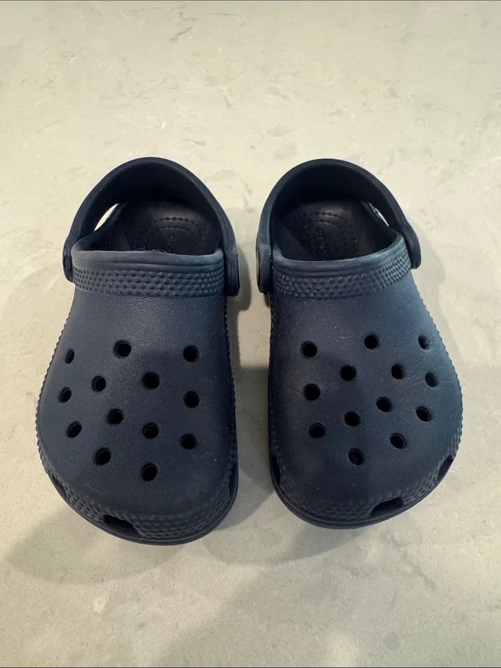 CROCS Kids Navy Blue Classic Clog Sandals Size 8 C